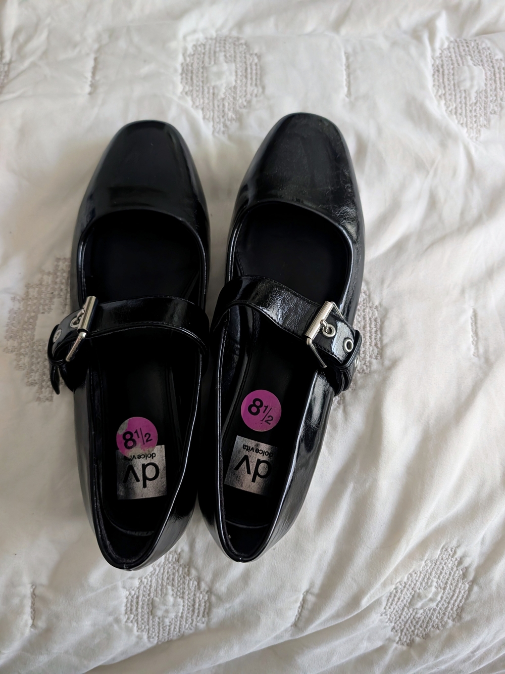 Dolce Vita Black Mary Jane Ballet Flats Sz 8.5